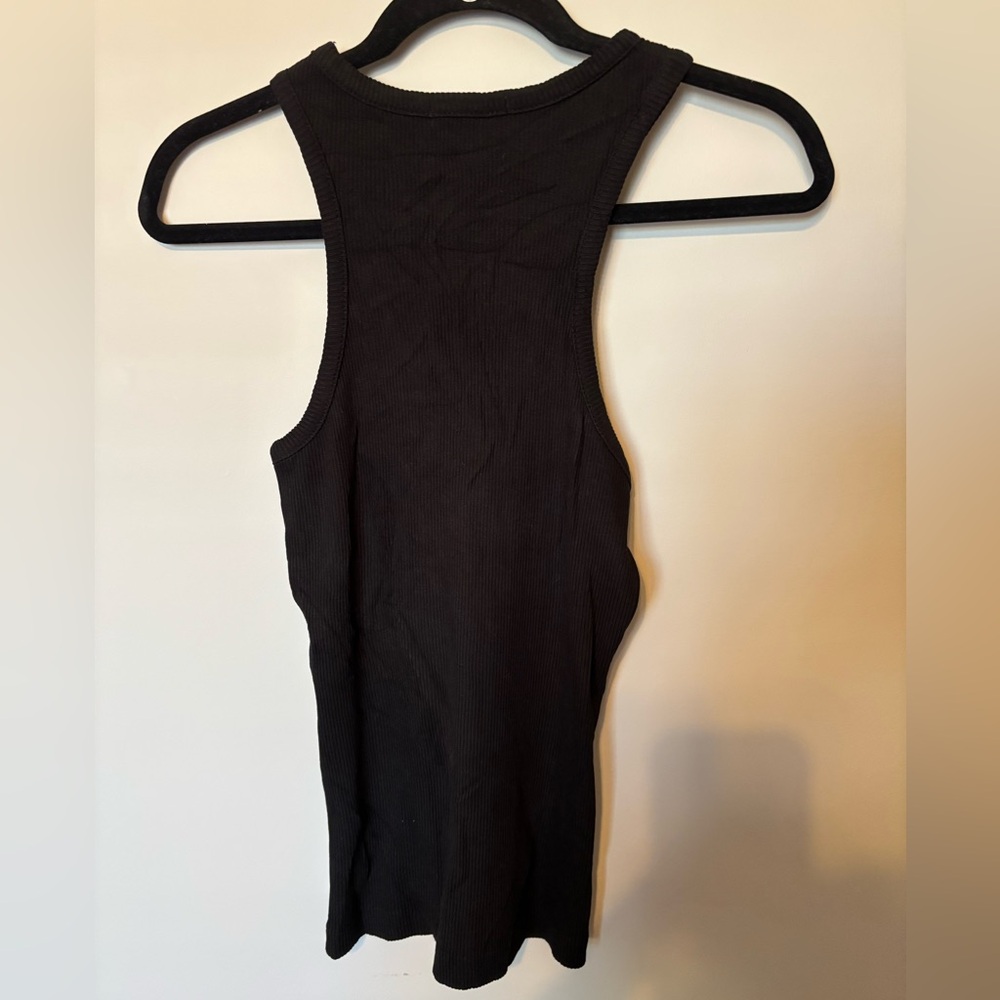 AGOLDE Black Bea Cutaway Tank Top - Picture 5 of 5